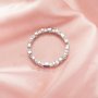 Full Band Keepsake Breast Milk Resin 2MM Round Bezel Ring Settings,Birthstone Solid 925 Sterling Silver Ring,Marquise Art Deco Stackable Eternity Ring 1295080
