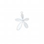 Pear Bezel Stainless Steel Pendant Settings,Yellow Gold Silver Flower Pendant Charm,Art Deco Pendant,DIY Pendant Blank Supplies 1431523