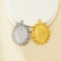 Keepsake Breastmilk Stainless Steel Oval Bezel Pendant,Vintage Styles Art Deco Oval Pendant,Silver Gold Pendant,DIY Pendant Supplies 1421254