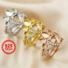 Keepsake Breast Milk Resin Pear Ring Settings Stackable 6x8MM Main Stone Solid 925 Sterling Silver Rose Gold Plated DIY Ring Bezel 1294346