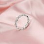 Dainty Natural Opal October Birthstone Stackable Ring Wedding Engagement Band Antiqued Marquise Eternity Ring Rose Gold Plated Solid 925 Sterling Silver with Moissanite Diamond 1294251