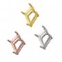 7x10MM Kite Cut Prong Bezel Pendant Settings,Solid 14K 18K Gold Pendant Charm,Simple Charm,DIY Pendant Bezel For Gemstone 1431221