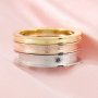 Keepsake Breast Milk Resin Ashes Channel Ring Settings Bezel Solid 14K 18K Gold DIY Jewelry Supplies 1215023-1