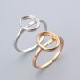 8x10MM Oval Ring Settings Solid 925 Sterling Silver Rose Gold Plated Set Size DIY Ring Bezel for Cabochon Gemstone Supplies 1224080