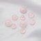 5Pcs Round Pink Rose Quartz Cabochon,October Birthstone Semi Precious Gemstone DIY Jewelry Supplies 4110194