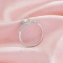 6MM Heart Prong Ring Settings,Crown Solid 14K 18K Gold Ring,Art Deco Heart Ring,DIY Ring Supplies For Gemstone 1295090