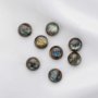 5Pcs 10MM Round Labradorite Cabochon,Blue Shiny Semi Precious Gemstone DIY Jewelry Supplies 4110192