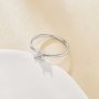 4MM Square Prong Ring Settings,Stainless Steel Silver Square Ring,Simple Square Ring,DIY Ring Supplies 1294914