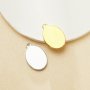 10x14MM Keepsake Breast Milk Resin Oval Bezel Pendant Settings,Minimalist Stainless Steel Oval Pendant Charm,DIY Pendant Blank Supplies 1421271