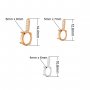 Oval Prong Pendant Bezel Settings,Solid 925 Sterling Silver Rose Gold Plated Pendant Charm,Minimalist Oval Pendant,DIY Pendant Charm Tray Supplies 1421255