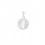 8MM Keepsake Breast Milk Resin Round Bezel Pendant Settings,Solid 925 Sterling Silver Rose Gold Plated Pendant Charm,Simple Pendant,DIY Pendant Supplies 1411469