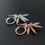 1Pcs 10x12MM Oval Prong Pendant Settings Elf Fairy Rose Gold Plated Solid 925 Sterling Silver Charm Bezel Tray DIY Supplies for Gemstone 1421141