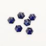 1Pcs Hexagon Cut Sapphire Faceted Stone Lab Created,September Birthstone,Deep Blue Faceted Loose Gemstone,DIY Jewelry Supplies 4160062