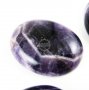 5pcs 30x40mm large oval natural dog tooth amethyst cabochon,amethystine cabs 4120022