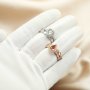 6x8MM Keepsake Breast Milk Resin Pear Ring Settings Stackable Birthstone Solid 925 Sterling Silver Rose Gold Plated Stacker DIY Supplies 1294407
