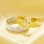 Vintage Styles Textured Ring,Solid 925 Sterling Silver Gold Plated Ring,Men's Ring,Adjustable Ring 6290629