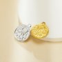 5MM Keepsake Breast Milk Resin Round Bezel Sun Star Pendant Settings,Gold Plated Stainless Steel Pendant,Vintage Styles Sun Pendant 1411427