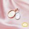 Keepsake Breast Milk Resin Oval Solid Back Pendant Bezel Settings,Solid 14K 18K Gold Pendant,Simple Charm,DIY Memory Jewelry Supplies 1421217