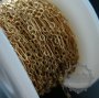10cm 2mm plus 2x6mm 14K gold filled high quality color not tarnished cable chain DIY necklace chain supplies findings 1315016