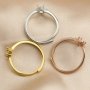 4x6MM Oval Prong Ring Settings Solid 925 Sterling Silver Rose Gold Plated Adjustable DIY Ring Bezel Supplies 1224123