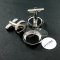 1 Pair 14MM Round Silver Bezels Base Tray Pho...