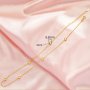 Six Stones 4MM Keepsake Breast Milk Resin Round Bezel Necklace Settings,Solid 14K 18K Gold Necklace,Minimalist DIY Necklace Supplies 1320053