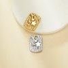 9MM Keepsake Breast Milk Resin Star Bezel Pendant Settings,Yellow Gold Plated Stainless Steel Star Pendant Charm,DIY Pendant Blank 1431442