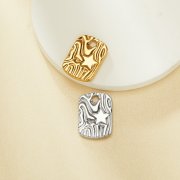9MM Keepsake Breast Milk Resin Star Bezel Pendant Settings,Yellow Gold Plated Stainless Steel Star Pendant Charm,DIY Pendant Blank 1431442
