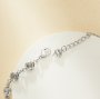 Keepsake Breast Milk Resin Round Bezel Blank Bracelet Settings,4MM 12 Stones Stainless Steel Bracelet Supplies 1900328