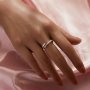 Keepsake Breast Milk Resin Channel Ring Settings,Solid 925 Sterling Silver Ring,Bypass Moissanite Ring,DIY Ring Supplies 1295077