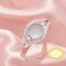 Keepsake Breast Milk Resin Round Ring Bezel Settings,Split Shank Solid 14K 18K Gold Ring,Eye Shape Art Deco Solid Back Ring,DIY Ring Supplies 1212132