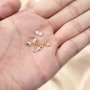 4MM Studs Earrings Back Rose Gold Plated Solid 925 Sterling Silver DIY Earrings Supplies 1706084