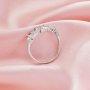 Four Stones 4x6MM Oval Prong Ring Settings,Solid 14K 18K Gold Ring,Family Ring,DIY Ring Supplies For Gemstone 1295100