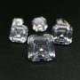 1Pcs Multiple Size Square Asscher Cut Moissanite Stone Faceted Imitated Diamond Loose Gemstone for DIY Engagement Ring D Color VVS1 Excellent Cut 4140017