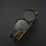 1Pcs Vintage Style Brass Bronze 20MM Round Crown Bezel Bracelet Bangle Settings DIY Supplies 60MM Diameter 1900231