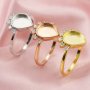 Keepsake Breast Milk 8x10MM Pear Ring Settings Resin Solid 14K Gold Moissanite Accents DIY Ring Blank Band for Gemstone 1294327-1