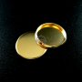 10pcs 16MM setting size simple 14K light gold plated round pendant charm bezel base DIY supplies 1411115