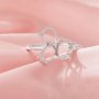 Three Stones Prong Ring Settings,Solid 14K 18K Gold Ring,Family Rings,DIY Ring Settings 1295044