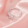 Hexagon Prong Ring Settings,Flower Art Deco Solid 14K 18K Gold Moissanite Ring,Dainty Hexagon Ring,DIY Ring Supplies 1294977