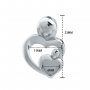 6MM Keepsake Breast Milk Resin Heart Pendant Prong Settings Mother Baby Solid 925 Sterling Silver Rose Gold Plated Charm Bezel 1431130