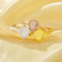 6x8MM Keepsake Breast Milk Resin Pear Ring Bezel Settings,Solid 925 Sterling Silver Rose Gold Plated Ring,High Bezel Ring,DIY Ring Supplies 1294962