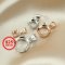 1Pcs 3-20MM Simple Round Prong Bezel Settings For Cz Stone Solid 925 Sterling Silver DIY Pendant Charm Tray 1411206