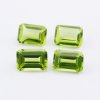 1Pcs Rectangle Emerald Cut Green Peridot August Birthstone Faceted Cut Loose Gemstone Natural Semi Precious Stone DIY Jewelry Supplies 4170012