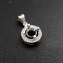 1Pcs 5-9MM Round Prong Bezel Settings For Gems Cz Stone Solid 925 Sterling Silver DIY Pendant Charm Tray 1411213