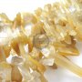 16inch,about 70pcs,20-30mm string yellow quartz raw stone stick loose beads for DIY earrings pendant charm supplies 3000020