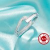 Keepsake Breast Milk Resin Channel Ring Settings,Solid 925 Sterling Silver Ring,Art Deco Solid Back Ring,DIY Ring Supplies 1295053-1