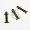 10pcs 15x10mm vintage kawaii metal alphabet letter I bronze brass pendant charm packs assortment 1810064