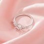 Hexagon Prong Ring Settings,Solid 14K 18K Gold Moissanite Ring,Tree Branch Leaf Moissanite Hexagon Ring,DIY Ring Supplies 1294982