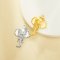 3MM Keepsake Breast Milk Resin Round Bezel Pendant Settings,Yellow Gold Plated Stainless Steel Elephant Pendant Charm,DIY Pendant Blank 1411430