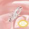 4x6MM 2 Stone Oval Prong Ring Settings,Solid 9K 14K 18K Gold Ring,Keepsake Breast Milk Resin Channel Ring Settings,DIY Ring Supplies 1222128